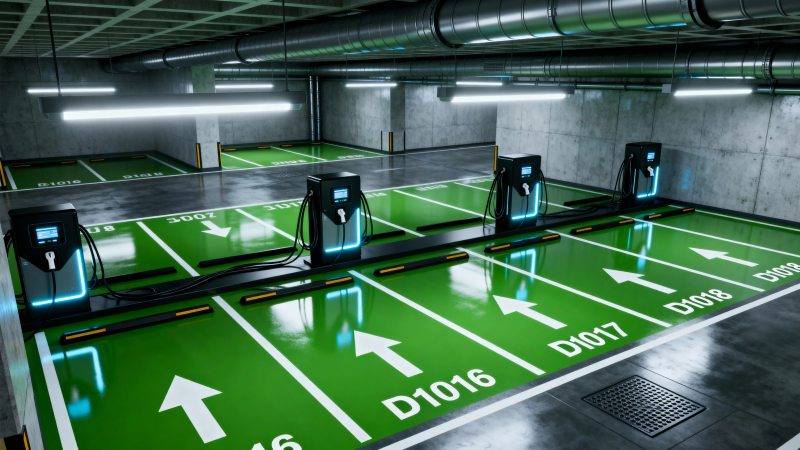地下车库充电桩区图片