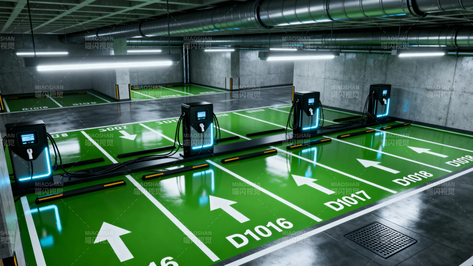地下车库充电桩区图片