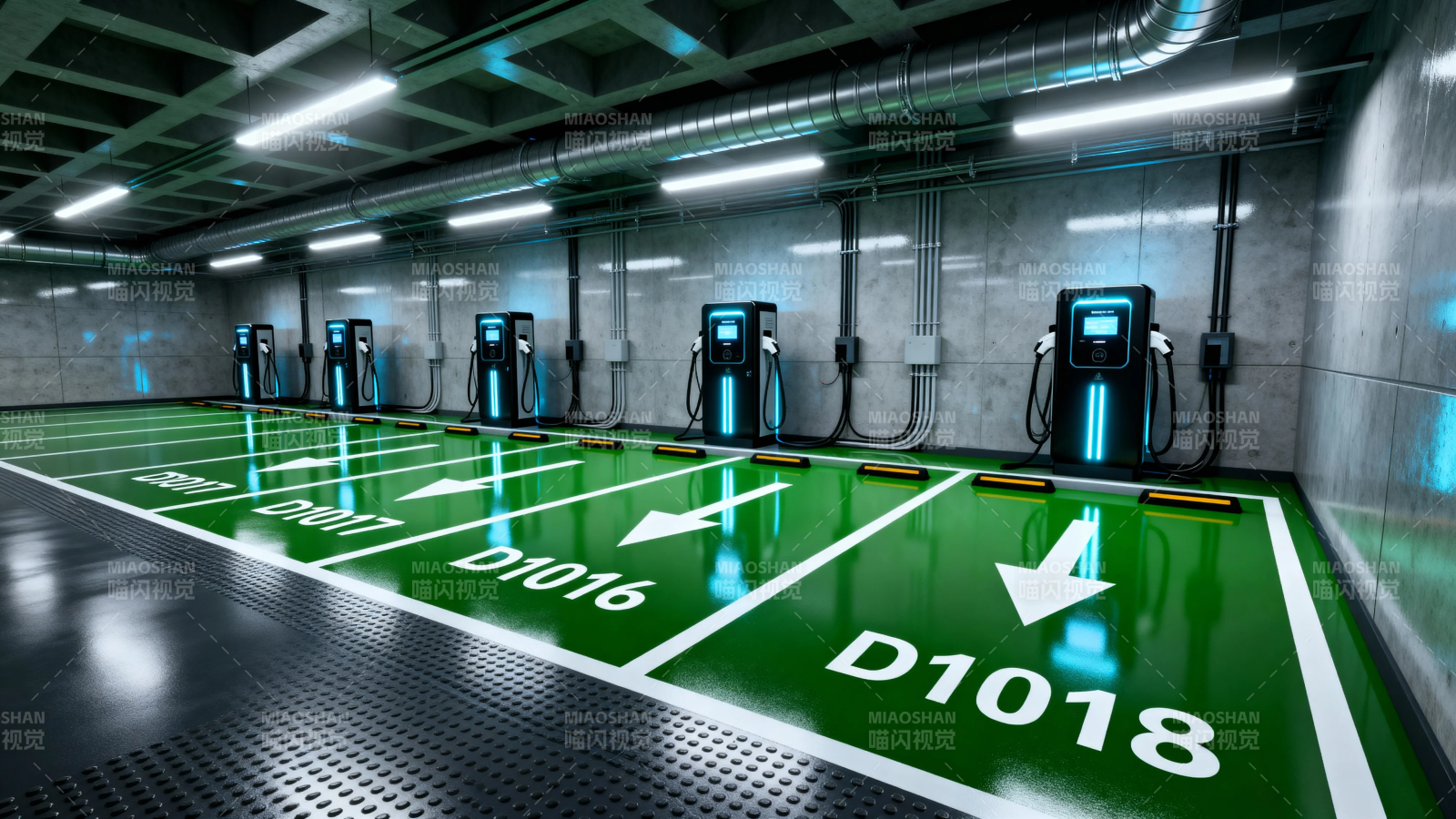 地下车库充电桩区图片