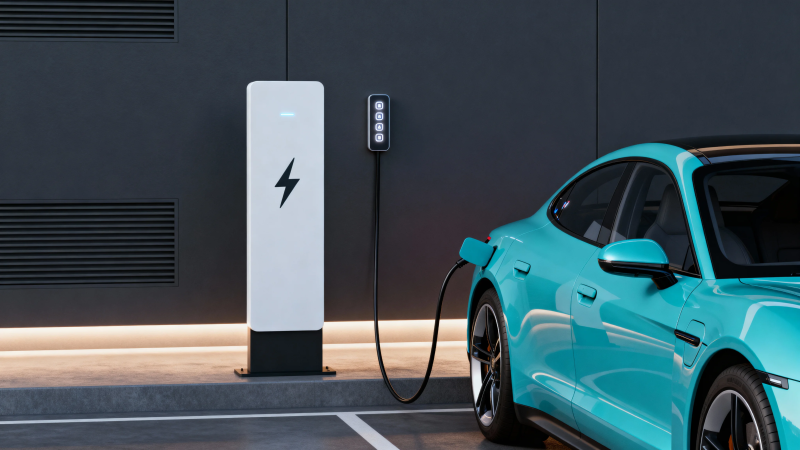 电车充电中 科技感十足图片