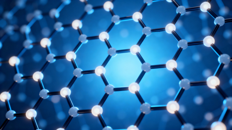 蓝色分子结构图图片