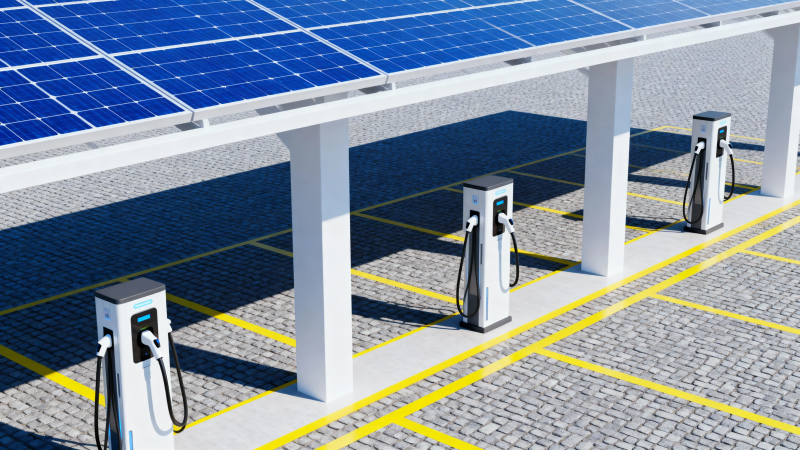 太阳能充电站图片