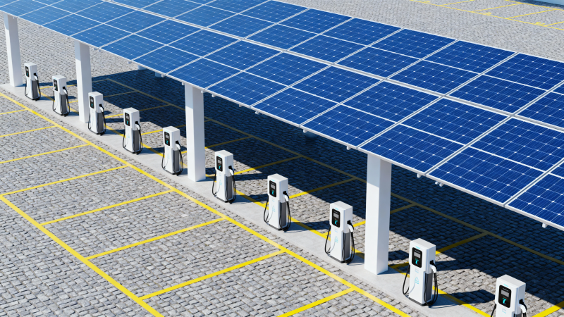 太阳能充电站图片