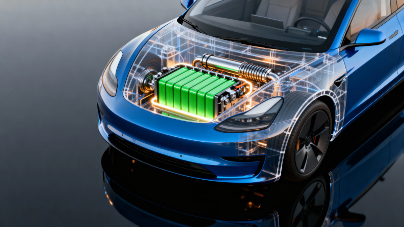 电动车电池结构透视图解图片