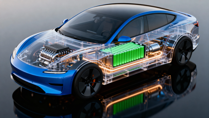 电动车内部结构透视图图片