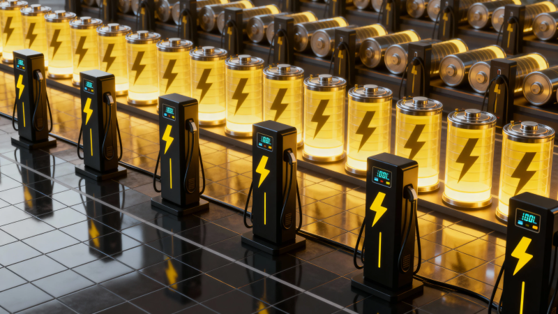 电池充电阵列 能量满格待命图片