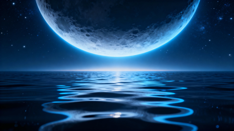 月映深海 星夜无垠图片