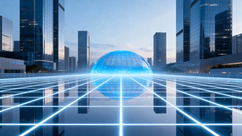 未来城市 数字 globe图片