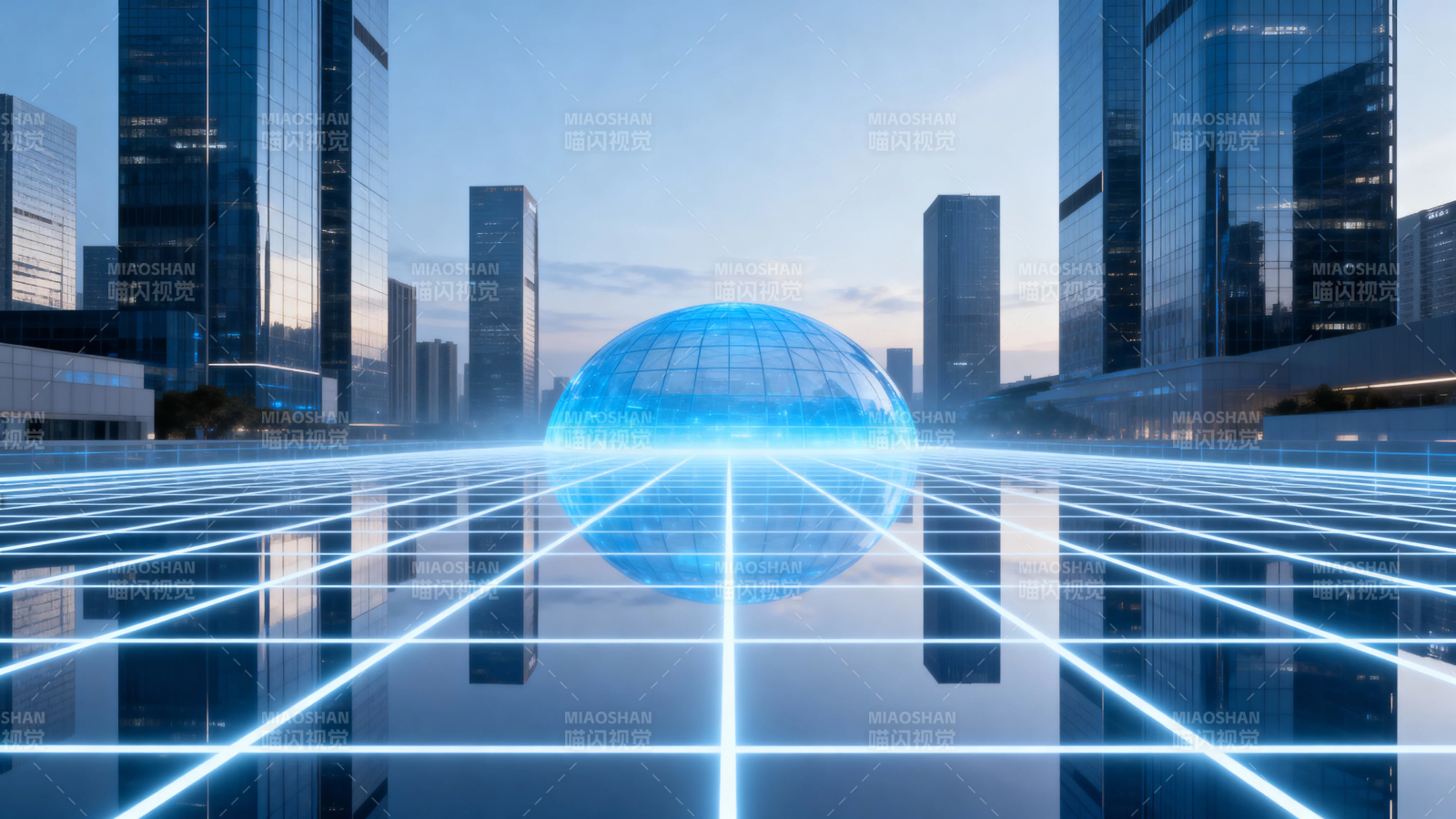 未来城市 数字 globe图片