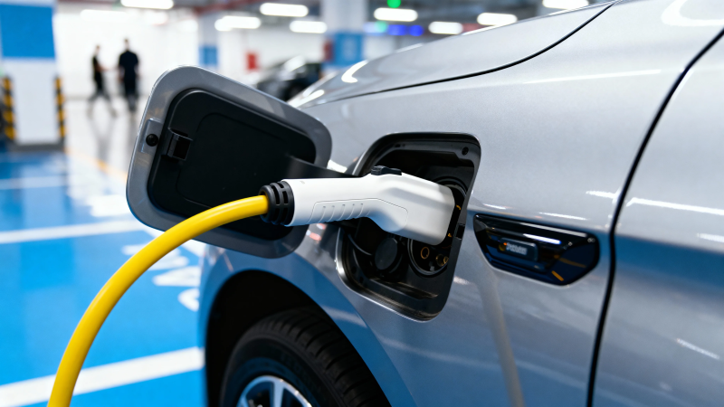 电动车充电中 未来已来图片