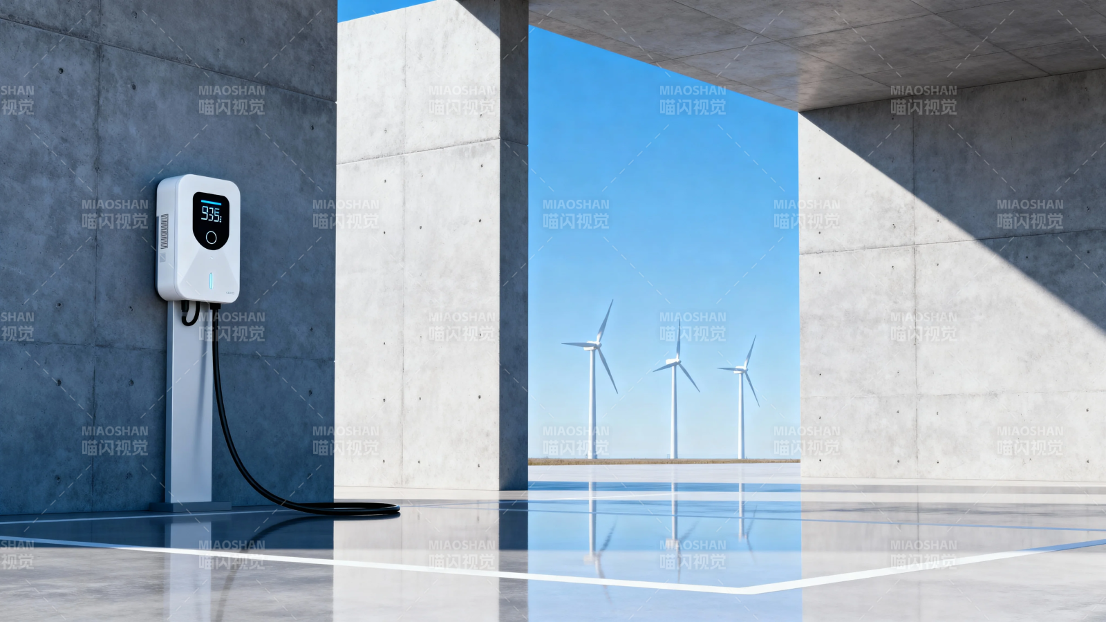 风电赋能 绿色充电未来图片