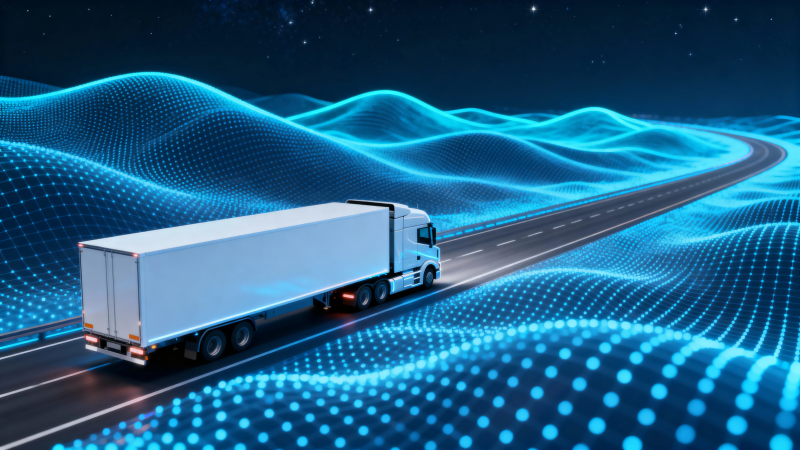 智运未来 卡车驰骋数字路图片