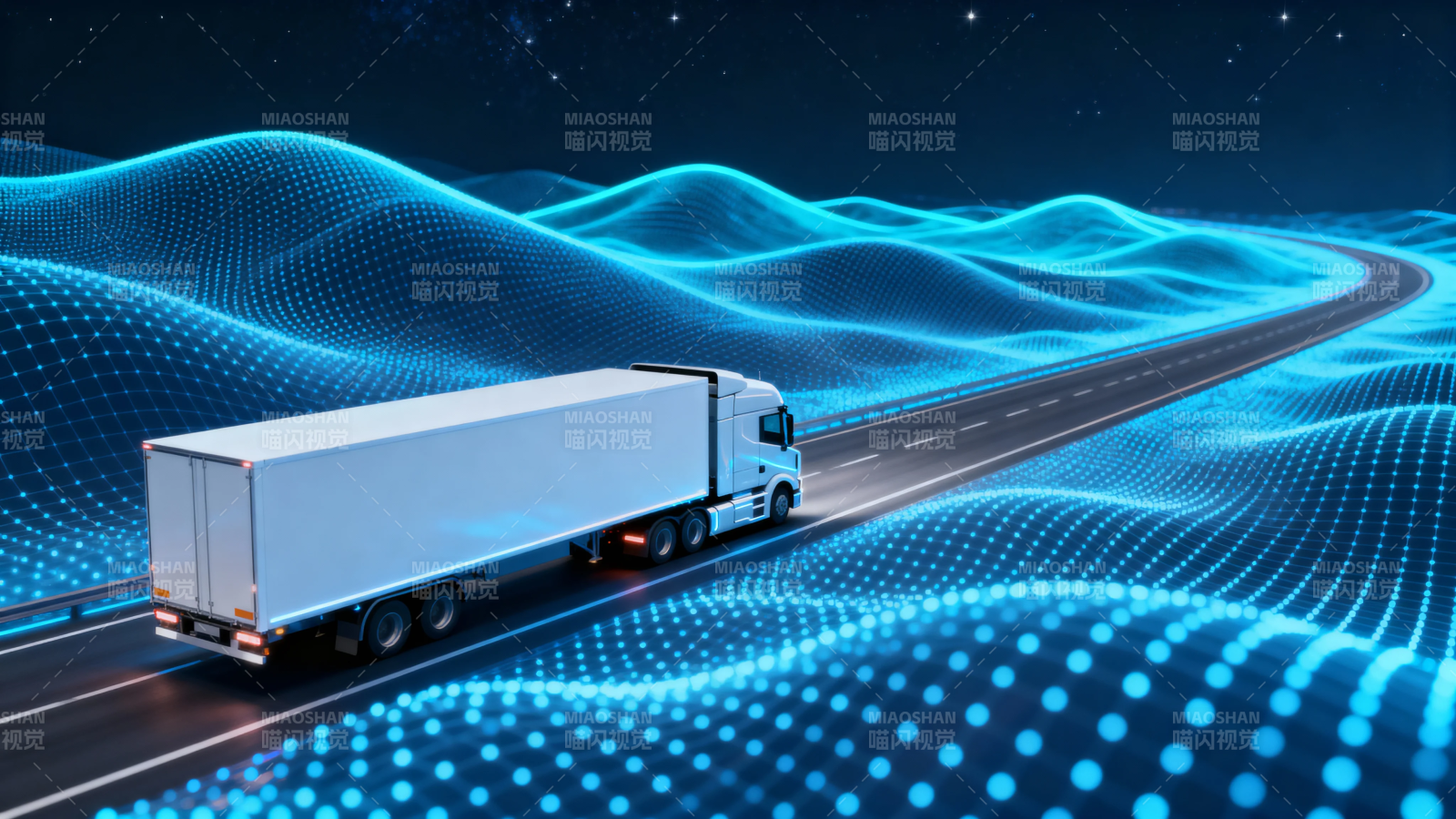 智运未来 卡车驰骋数字路图片