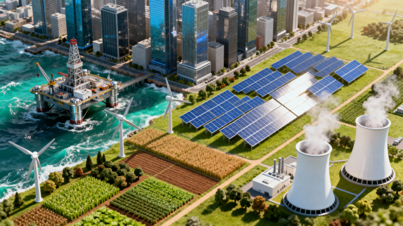 城市能源多元共生图景图片