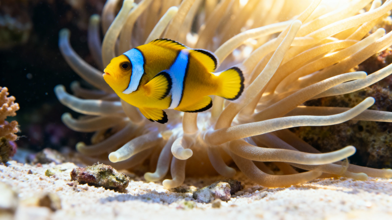 小丑鱼与海葵共舞图片