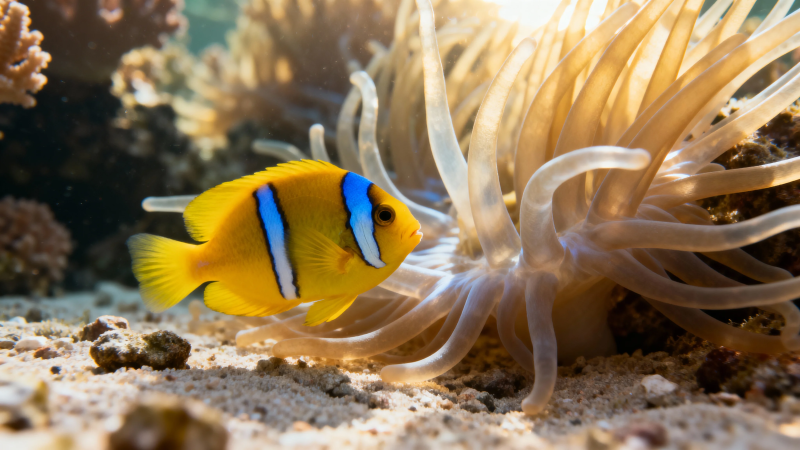 小丑鱼与海葵共舞图片