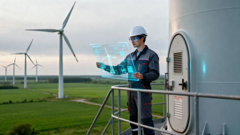 风电场智能运维工程师图片