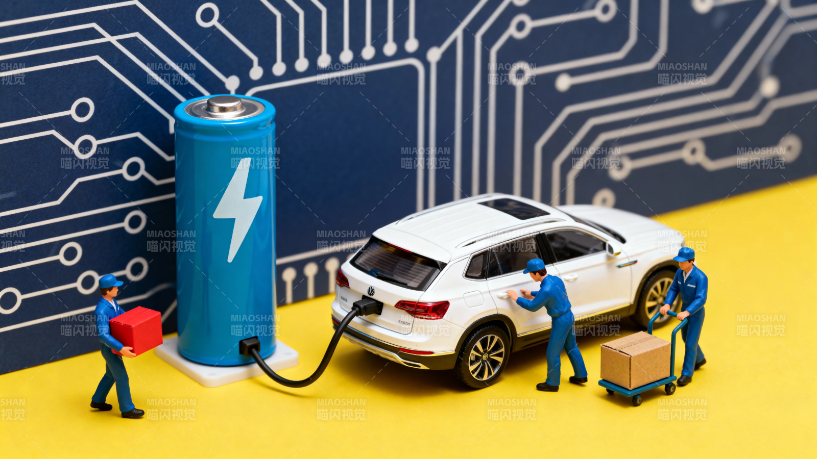 电动车充电场景模型图片