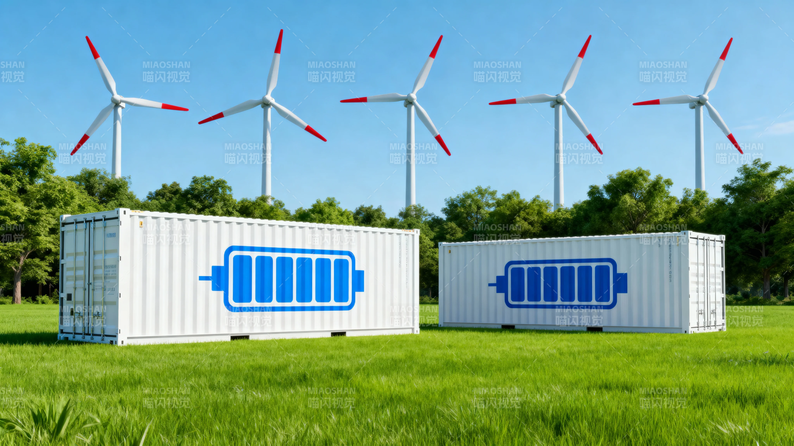 风电储能 绿色能源未来图片