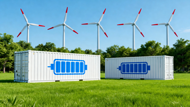 风电储能 绿色能源未来图片