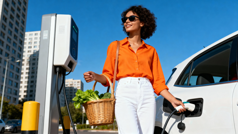 电动生活 绿色出行新时尚图片