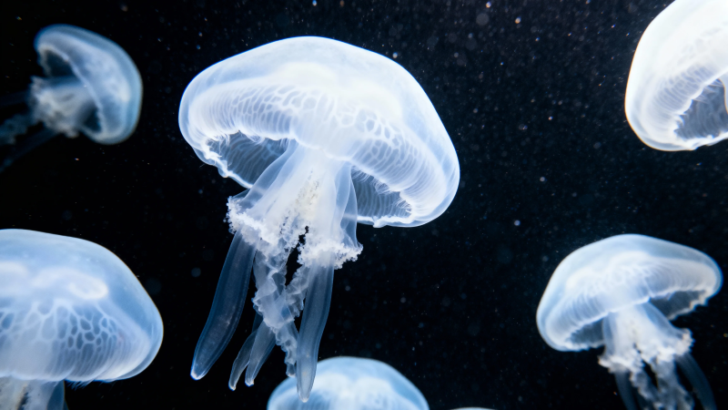 深海幽灵 水母之舞图片