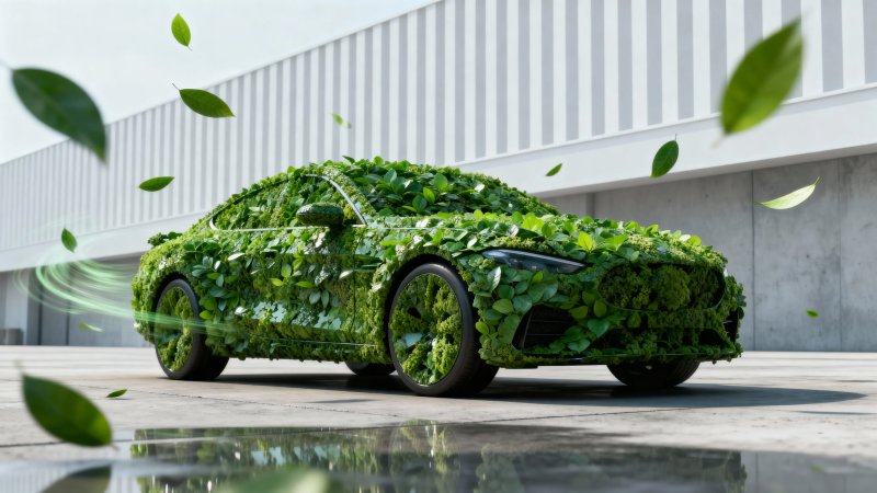 绿叶覆车 自然出行图片