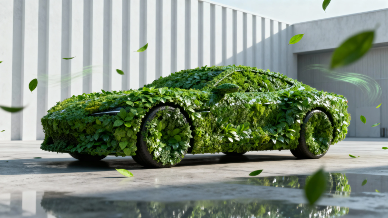 绿叶覆车 环保未来图片