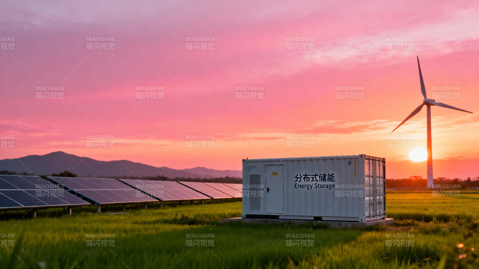 风光储一体化绿色能源站图片