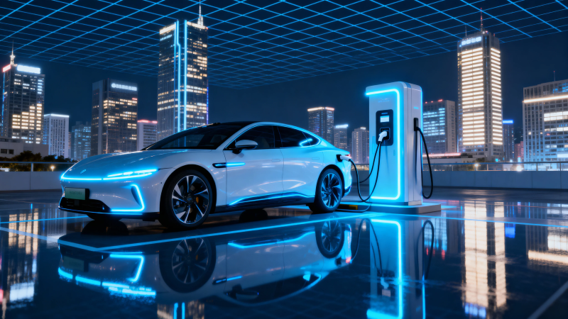 未来都市 电动智行夜图片