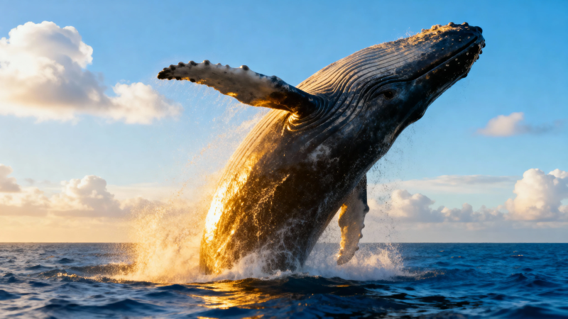 鲸跃海天 壮美瞬间图片