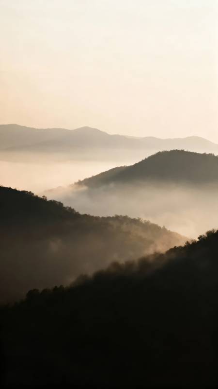 雾锁群山 晨光如梦图片