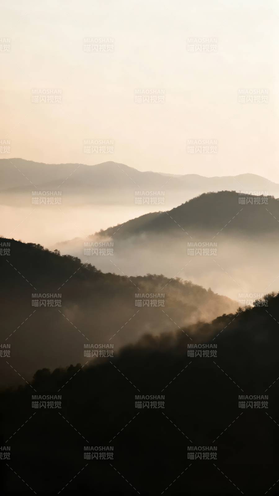 雾锁群山 晨光如梦图片