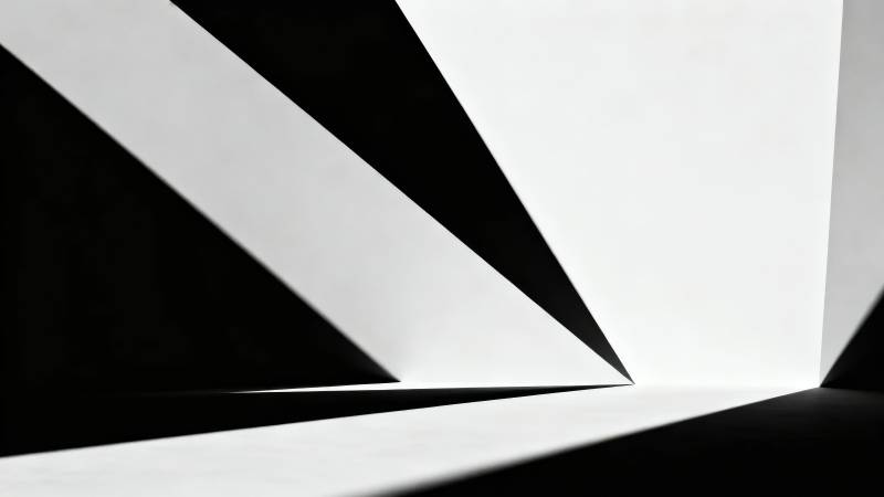 黑白几何光影艺术图片