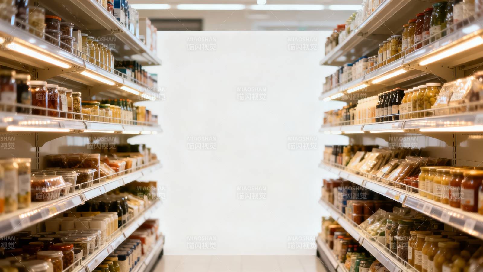 超市货架琳琅满目图片