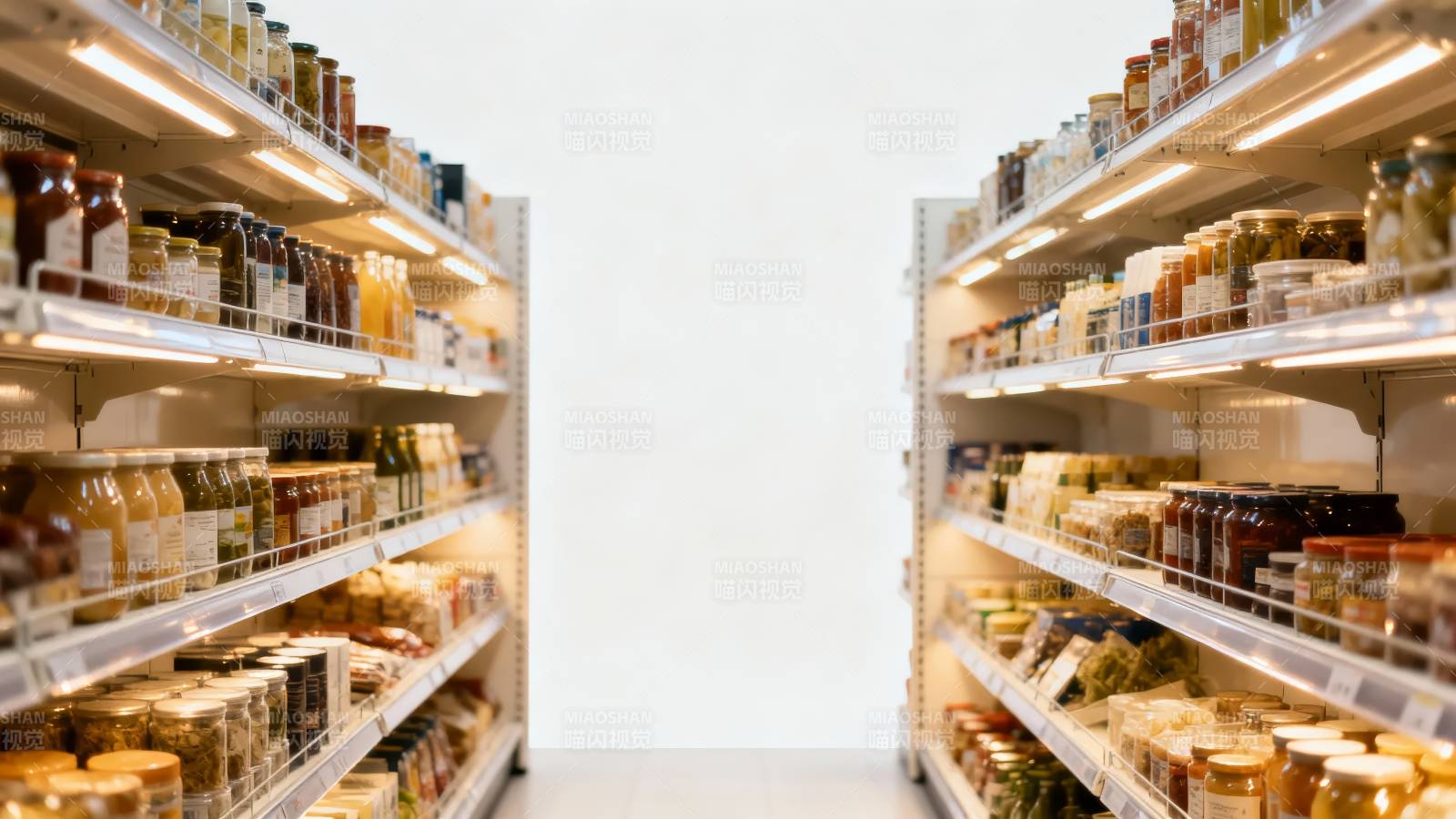 超市货架琳琅满目图片