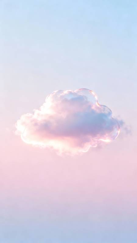 粉霞孤云 温柔天际线图片