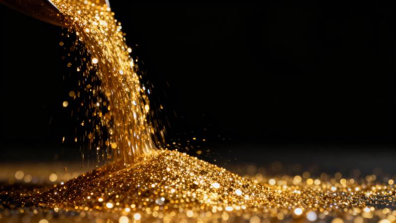 金光倾泻 璀璨如星雨图片