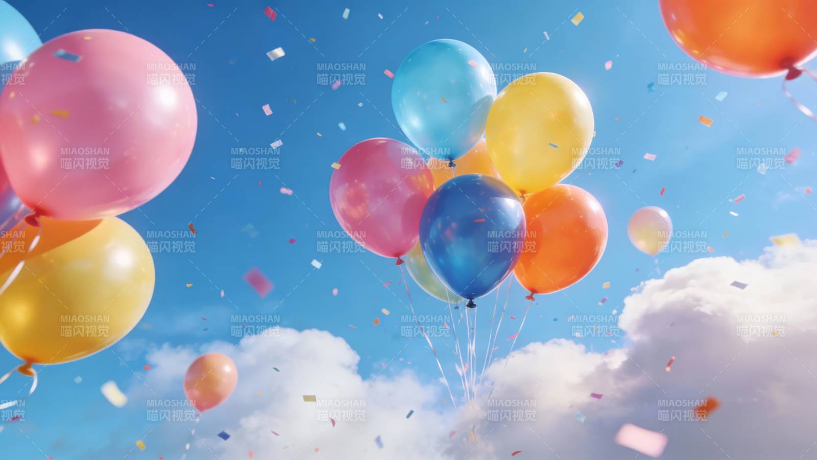 彩球飞天 庆典欢腾图片