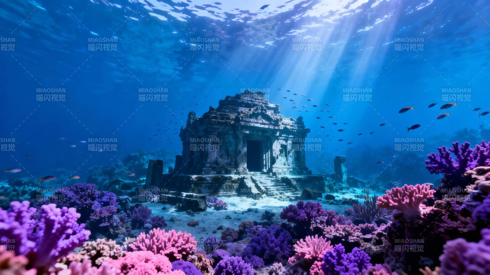 海底神庙 珊瑚秘境图片