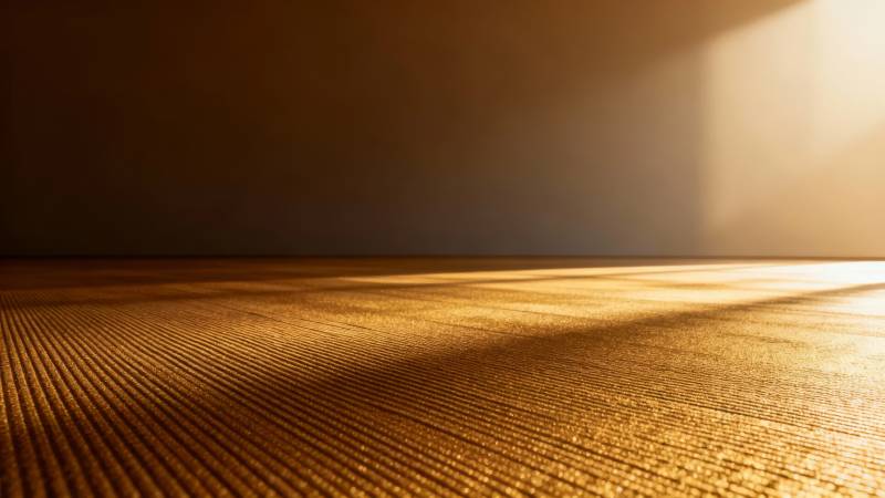 阳光洒落木质地板图片