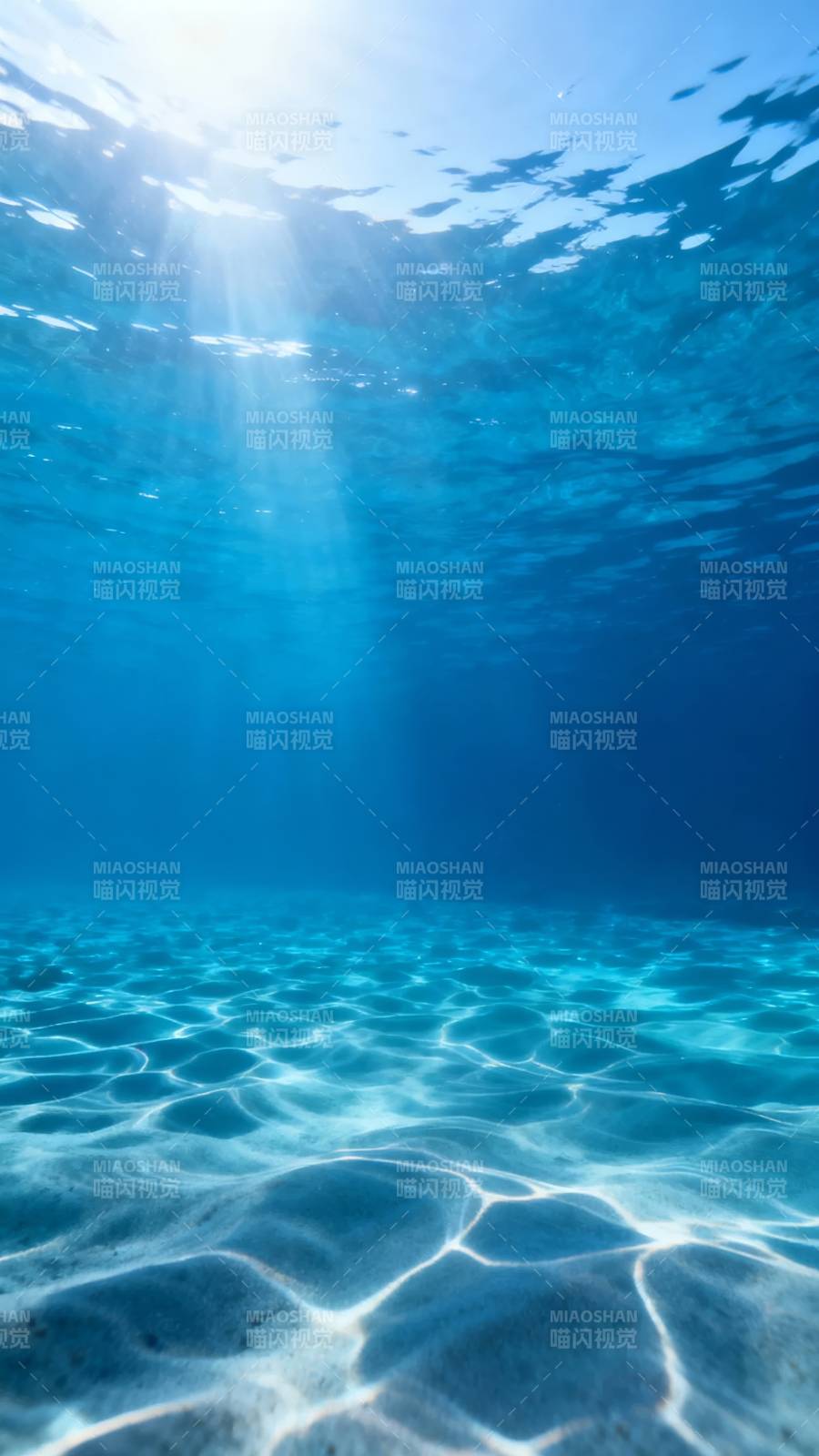 海底阳光 静谧蓝梦图片