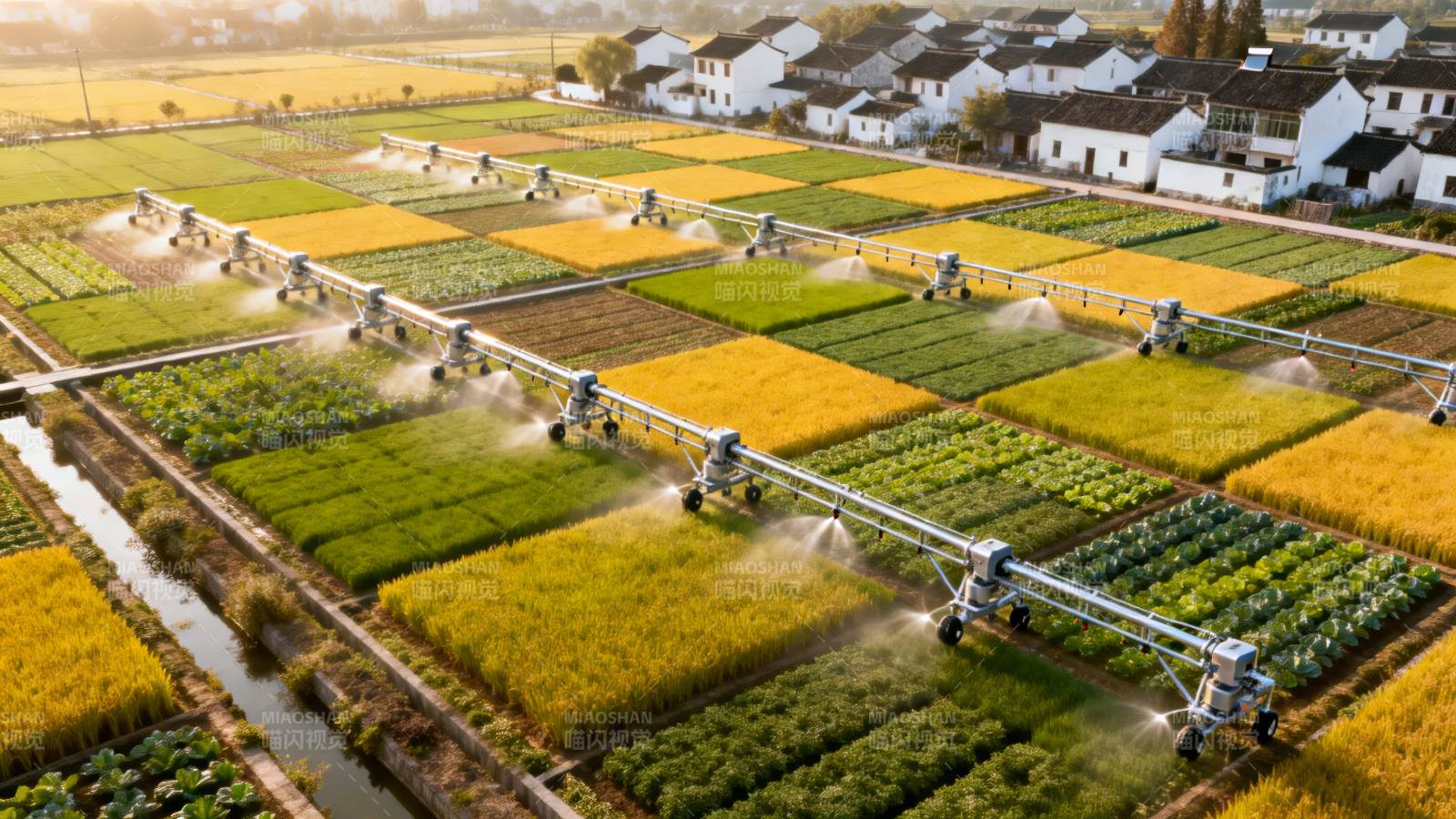 智能灌溉绘就丰收画卷图片