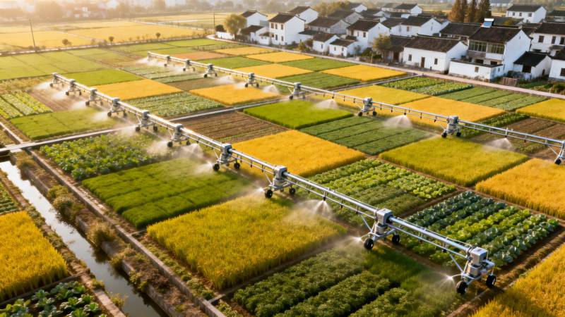 智能灌溉绘就丰收画卷图片