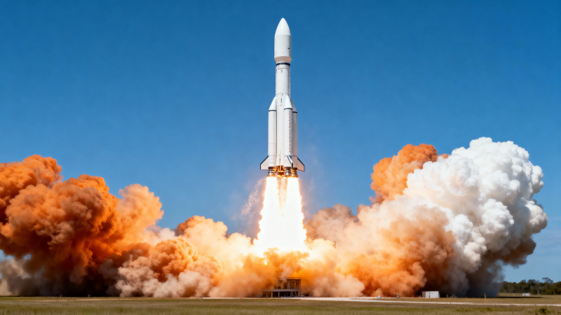 火箭腾空 烈焰冲霄汉图片