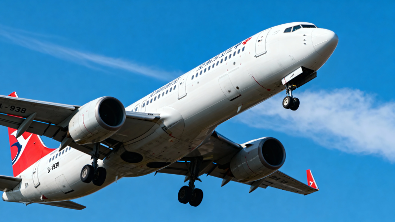 飞机起飞 蓝天翱翔图片