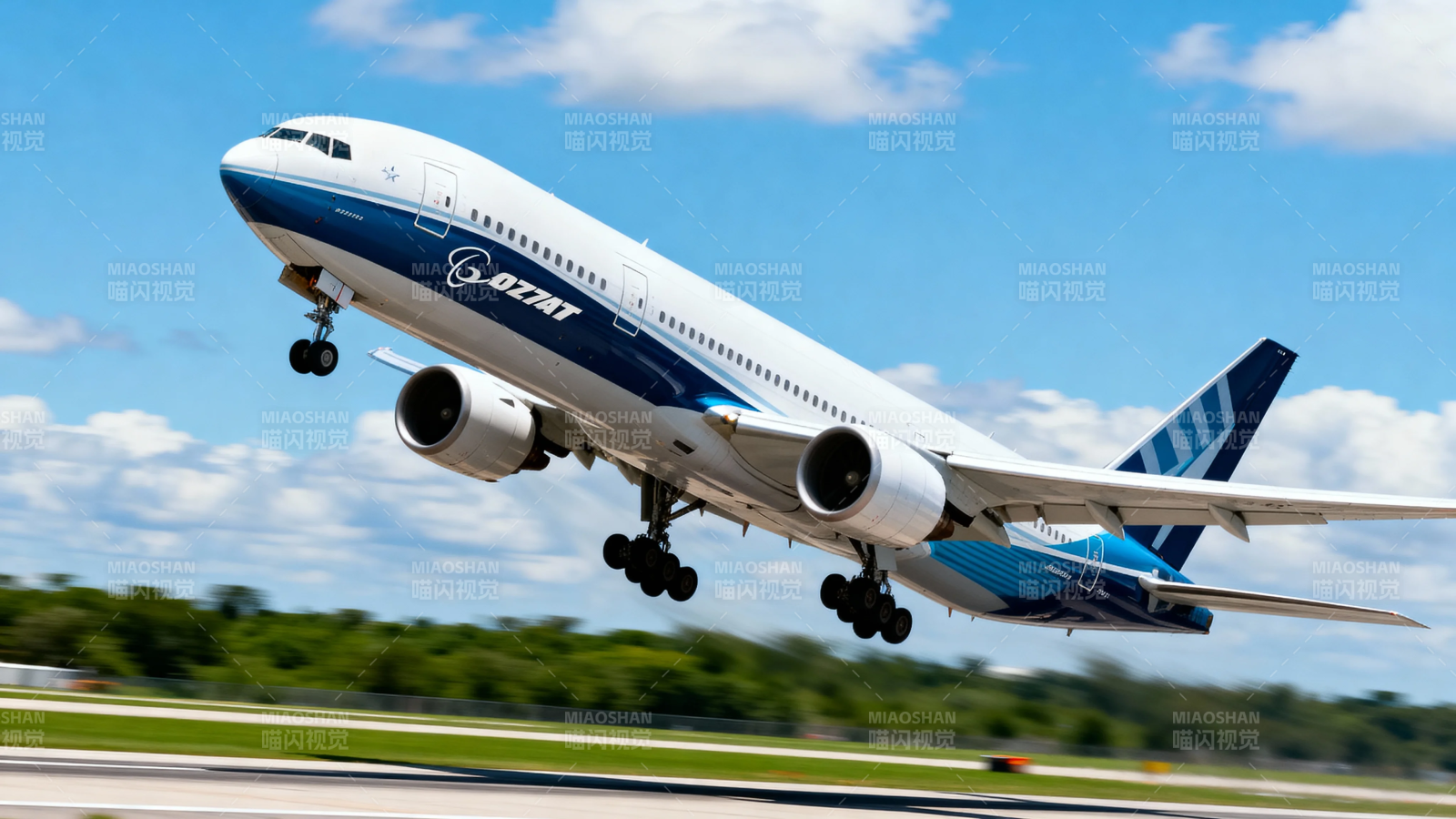 波音起飞瞬间图片