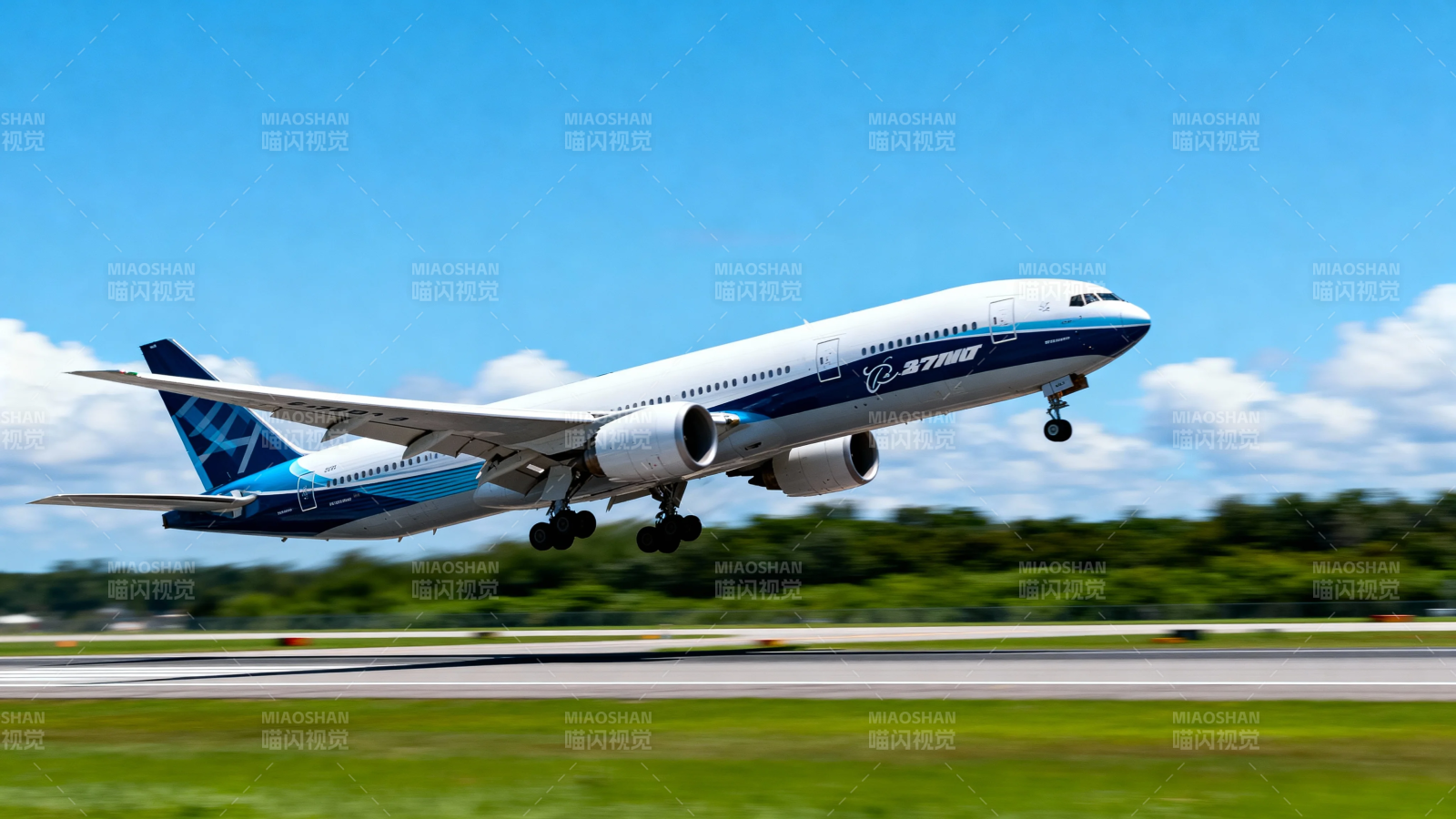 波音起飞瞬间图片