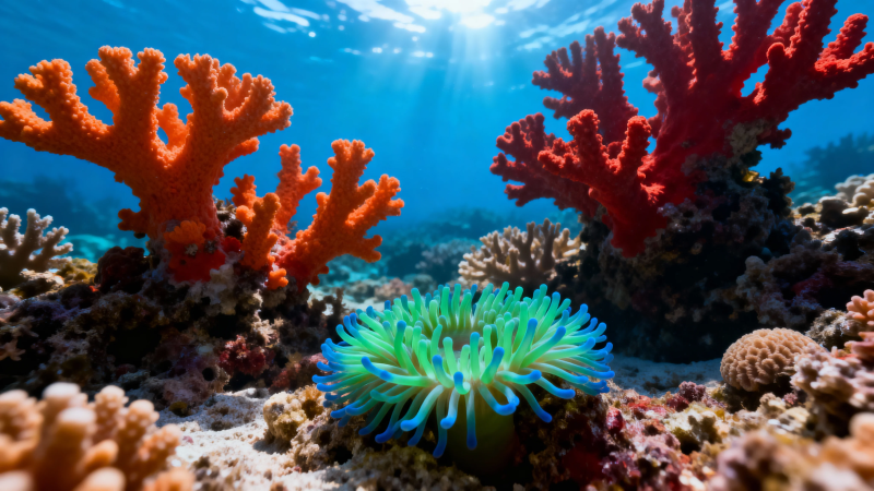 海底珊瑚花园 色彩斑斓图片