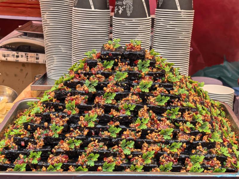 街头美食 辣味海苔塔图片